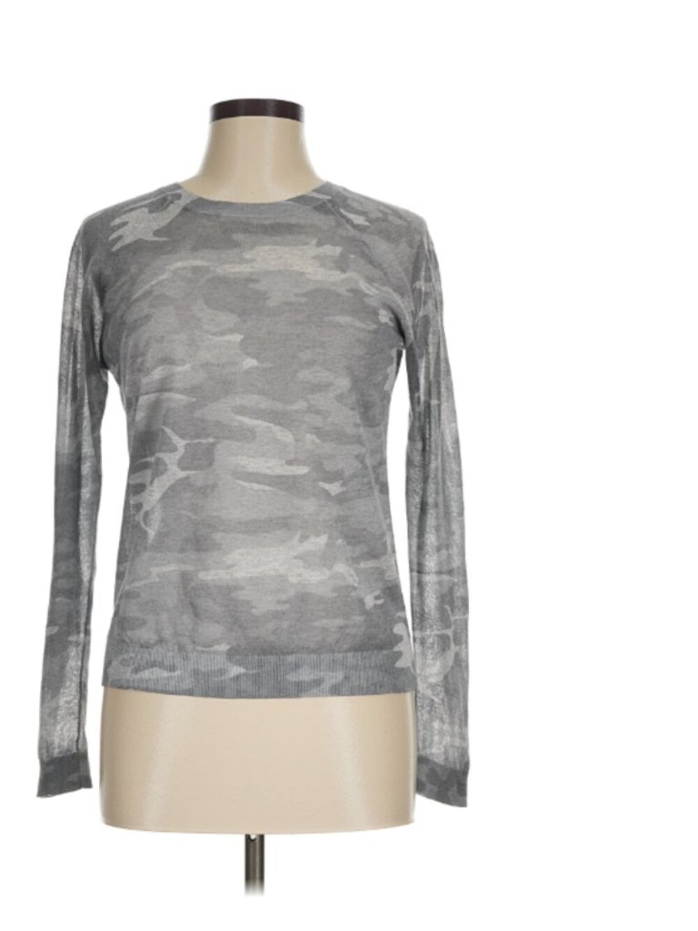 Ann Taylor Loft Women's Camo Crew Neck Sweater Size L
